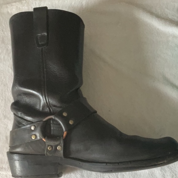Durango Men's Black vintage harness Leather Boots motorcycle - Picture 6 of 10